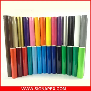 Signapex brillant mat pleine couleur découpe de vinyle bricolage découpé autocollant de vinyle couleur découpe rouleau de vinyle pour traceur de découpe