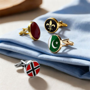 Запонки с логотипом на заказ, мягкие эмалированные платья, круглые пуговицы, деловые костюмы и официальные наряды, модные аксессуары, акции корпораций - Product Image 4