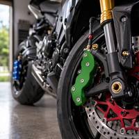 Cubierta de Caliper Anodizada Personalizada para Motocicleta, Piezas Mecanizadas CNC, Caliper de Freno Delantero de Aleación de Aluminio 7075 Personalizado