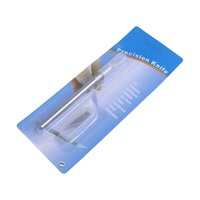 Ensemble de 6 couteaux à graver en aluminium de couleur avec 6 lames, couteau à découper en métal, couteau à découper à la main, petit couteau à stylo, vente en gros
