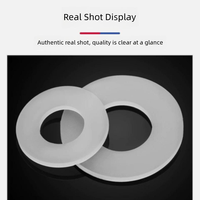 Joint d'étanchéité en silicone de qualité alimentaire FDA, résistant à l'usure et aux chocs, auto-adhésif, anneau en silicone transparent