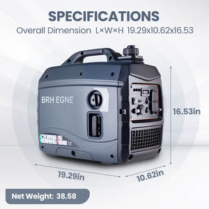 2.5W 3000W 초저소음 인버터 발전기 가솔린 유닛 230V/240V 정격 전압 휴대용 발전기 백업 전원용 재고 있음 - Product Image 2
