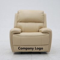 Geeksofa Chaise inclinable électrique moderne en tissu microfibre avec bascule et pivotante pour meubles de salon