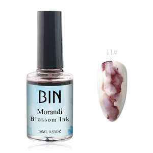 BIN haute qualité séchage rapide base d'eau peinture vernis à ongles marbre encre liquide fleur Gel ongles floraison pour nail art - Product Image 2