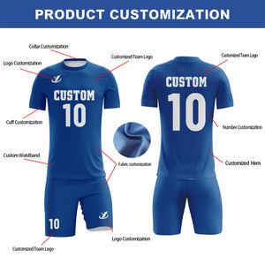 Equipe De Futebol Personalizada Respirável De Secagem Rápida Adulto Equipe De Futebol Uniforme Set Men Soccer Jersey Camisas De Futebol Futebol Jersey - Product Image 2
