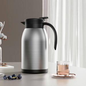 Tetera aislada al vacío <span class=keywords><strong>de</strong></span> acero inoxidable con logotipo personalizado al por mayor, tetera térmica <span class=keywords><strong>de</strong></span> color <span class=keywords><strong>de</strong></span> estilo americano <span class=keywords><strong>de</strong></span> 700/1000/1200ml para uso en cafetería - Product Image 1