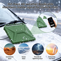 Casing Starlink Mini Label Pribadi untuk RV Mobil, Bantalan Dalam Sarang Lebah, Penutup Starlink OEM Oranye, Penutup Pelindung Silikon Starlink