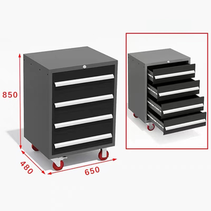 Armoire murale de garage en acier armoire à tiroirs armoire à double <span class=keywords><strong>porte</strong></span> pour le rangement d'outils de mécanicien pour l'<span class=keywords><strong>atelier</strong></span> de réparation automobile vélo - Product Image 3