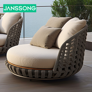 Bộ bàn ghế sofa ngoài trời bằng mây nhựa cao cấp, chất lượng cao, kiểu hiện đại, sang trọng, dùng cho sân vườn, ban công. - Product Image 2