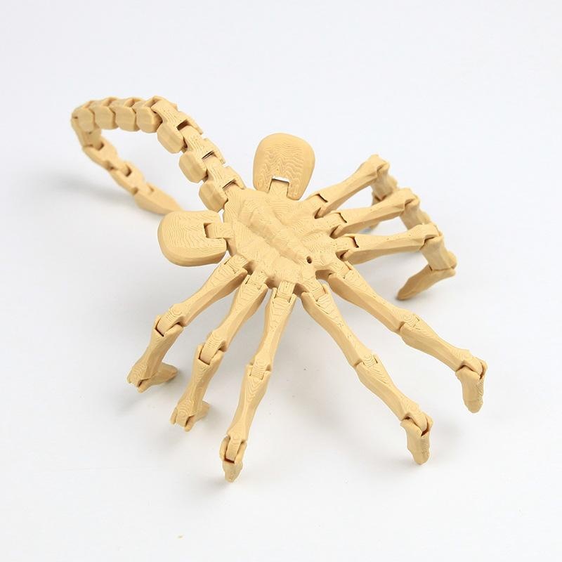 24cm bone-colored face-hugging insect