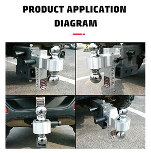 Usine Odm Oem <span class=keywords><strong>Crochet</strong></span> de remorquage de haute qualité Boule de remorquage en acier inoxydable réglable de 2 pouces Support de boule d'<span class=keywords><strong>attelage</strong></span> de remorque pour le remorquage - Product Image 6