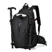 Tas Ransel Hiking Olahraga Luar Ruangan Kapasitas Besar, Tas Laptop, Logo Dapat Disesuaikan, Poliester Motif Kotak-kotak untuk Piknik