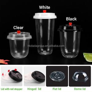 Gobelets à thé au lait à bulles Boba en PP de qualité alimentaire jetables avec logo personnalisé en gros, 90 mm, 16 oz, 20 oz, 32 oz, avec couvercles - Product Image 2