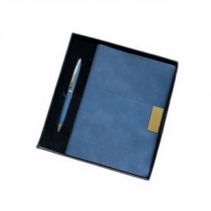 Custom Logo Handmade Silk Screen Printed Elegant Hard <b>Cover</b> <b>A5</b> Imitation Leather Business <b>Notebook</b> Gift Set Magnetic Clasp Gift - Product Image 1