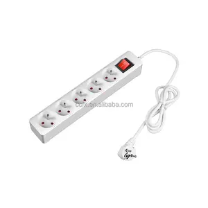 Direct Manufacturer French Standard 5 Outlets Power Strip With Multi Plugs With Surge Protector Extension Socket