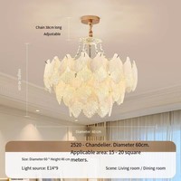 Lustre moderne en cristal de luxe en forme de maïs pour la décoration intérieure, luminaire suspendu classique pour salon, chambre à coucher, lampe de plafond facile à installer