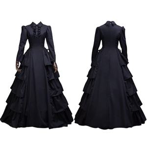 Maxi vestido medieval <span class=keywords><strong>de</strong></span> princesa victoriana para <span class=keywords><strong>Amazon</strong></span> <span class=keywords><strong>Halloween</strong></span> renacimiento gótico encaje Casual cuero impreso verano invierno Pantalones - Product Image 1
