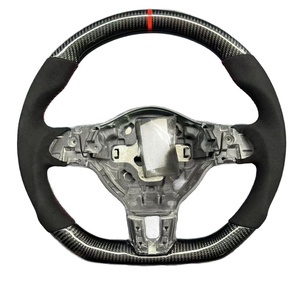 Volant de direction en fibre de carbone de style GT pour Volkswagen Golf 6 GTI, modification et amélioration de la voiture - Product Image 1