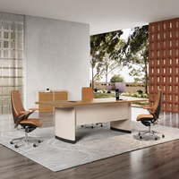 Table de conférence modulaire rectangulaire en bois massif, moderne et contemporaine, pour 6 à 8 personnes, écologique, pour bureau commercial ou à domicile