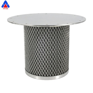 Huahang Manufacturer High Efficiency Metal End <b>Cap</b> Industrial Custom Sintered Felt Air <b>Dust</b> Collection Filter Cartridge - Product Image 4