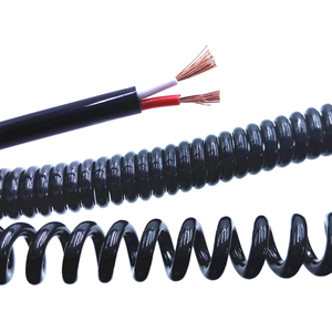 Cable de Control en Espiral PrimePro 600V, Conductor de Cobre, Aislamiento de PVC Impermeable IP67, Resorte para Maquinaria Robótica y CNC - Product Image 1