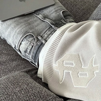 Pull-over en tricot pour homme, col rond, coupe ample, manches longues, hiver, avec logo personnalisé du fabricant, OEM