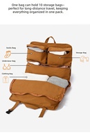 Sac de voyage en tissu Oxford très vendu, grande capacité, peut être fixé sur un chariot pour les voyages courts