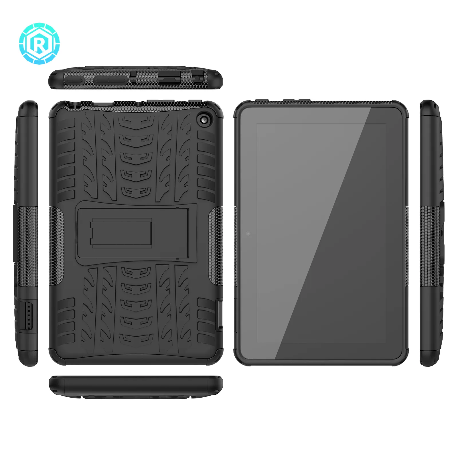 Amazon Hot 7 8 Inch Tablet Case With Foldable Kickstand TPU PC Shockproof Tablet Case For Amazon Fire 7 2022
