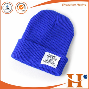 Bán Buôn Cá Nhân Giá Tốt Nhất Thời Trang Ưa Thích <span class=keywords><strong>Binnie</strong></span> Hat Đan Đồng Bằng Unisex Bennie Sáng Màu Cam Mũ Mùa Đông - Product Image 2