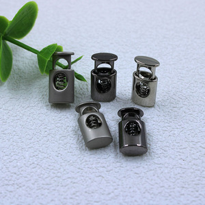 Chai hình dạng bạc hợp kim vàng kim loại lỗ duy nhất mùa xuân Stopper Kim Loại chuyển đổi dây khóa cho dây đàn hồi chuỗi quần áo may mặc - Product Image 3