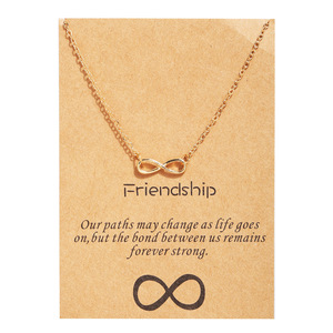 Collar <span class=keywords><strong>de</strong></span> tarjeta Vintage cadena fina delicado doble círculo y colgante <span class=keywords><strong>de</strong></span> mariposa collar <span class=keywords><strong>de</strong></span> joyería <span class=keywords><strong>de</strong></span> <span class=keywords><strong>amistad</strong></span> para regalo <span class=keywords><strong>de</strong></span> mujer - Product Image 4