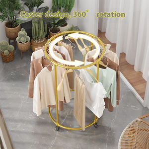 Metal Wheeled Rotating Dryer Rack Double-Tier Rectangle Collapsible Clothes <b>Storage</b> Display for Outdoor Balcony Bathroom - Product Image 5