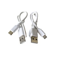 Vente en gros pas cher 30CM 2A câble Micro USB blanc noir type-c câble de charge cordon pour téléphone Android câble de charge USB