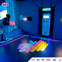Solution de projection interactive avec récompenses, projecteur de sol mobile pour l'activation de la marque