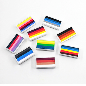 Peinture multicolore pour le visage, <span class=keywords><strong>Halloween</strong></span>, fête, jeu de balle, Fan, fantaisie, Art corporel, <span class=keywords><strong>maquillage</strong></span>, Pigment, pinceau, visage, peinture corporelle - Product Image 2