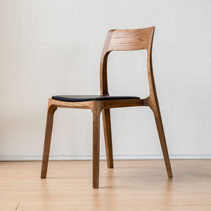 Stapelbarer nordischer skandi navis cher Leders itz Naturholz Esszimmers tuhl für Restaurant Cafe - Product Image 1