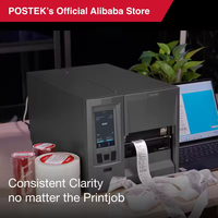 Impresora de Etiquetas de Transferencia Térmica UHF RFID de 300dpi, USB Inalámbrica, 4 Pulgadas, Industrial, Compatible con Bartender Postek