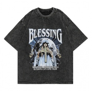 Camiseta Unisex de Attack Titan, Estilo <span class=keywords><strong>Anime</strong></span>, Corte Regular, Hip Hop, Streetwear, Vintage, Lavada, 100% Algodón, Manga Corta, Cuello Redondo, Verano - Product Image 3
