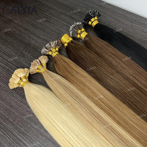 Extensions per capelli umani morbidi grezzi con cheratina pre-incollata, 100% cuticola integrale, a doppia trama, a punta I/V/<span class=keywords><strong>U</strong></span>/piatta, all'ingrosso - Product Image 4
