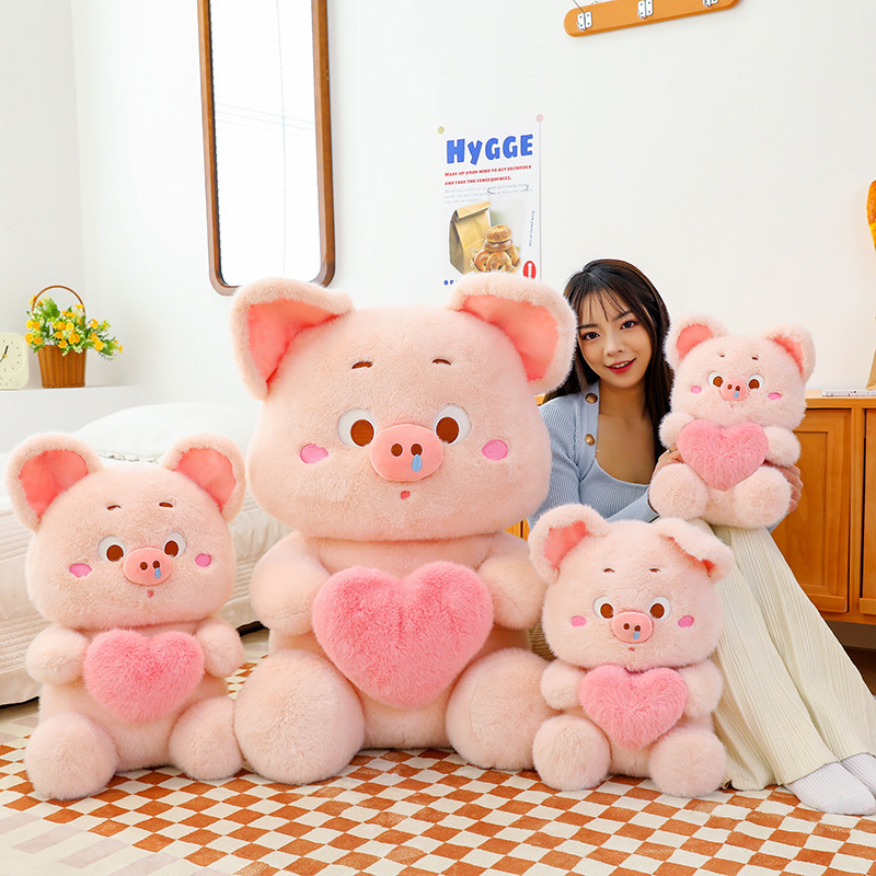 Wholesale Pink Cuddle Love Pig Plush