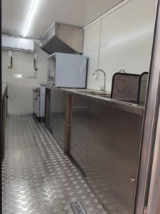 Carrito de comida móvil de moda, forma cuadrada con correa remolcable, configuración estándar - Product Image 5