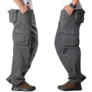 Pantaloni Cargo da Uomo Personalizzati all'Ingrosso, Stile Europeo e Americano Retrò e Trendy, Modello Largo con Tasche Multiple - Product Image 4