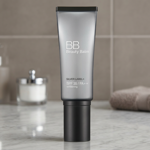 บีบีครีมคุณภาพสูง บำรุงผิว ซิลเวอร์ เลเบล+ SPF35 PA++ ช่วยให้ผิวขาวกระจ่างใส ขนาด 1.4 ออนซ์ ครีมบำรุงผิวหน้าสำหรับทุกสภาพผิว - Product Image 3