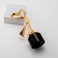 Trophée de musculation personnalisé en métal, trophée de danse d'ange avec base en cristal noir