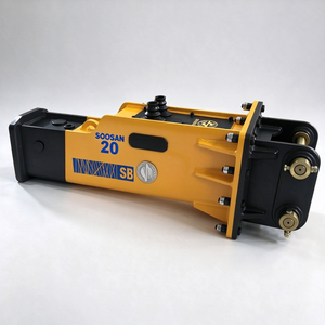 Martillo Hidráulico Silencioso Tipo Caja SOOSAN SB20 para Demolición de Roca y Hormigón, Cincel de 45 mm para Excavadora de 1.2-3 Toneladas - Product Image 1