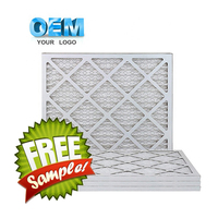 18x30x1 certifié EN779 20x24x1 filtre à air pré-filtre plissé lavable pour animaux de compagnie famille supprimer Pollen moule bactéries fumée