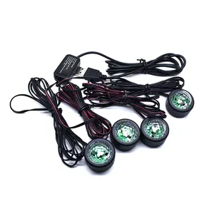 ホット販売LED装飾USBジャックソール変更無料配線カラフルなサウンドコントロール車のルーフライト車のインテリア用