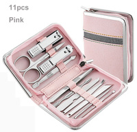 Ensemble de coupe-ongles en acier inoxydable Kuli, 21 pièces, 26 pièces, kit de manucure, outils de beauté, vente en gros, logo personnalisé, origine GUA
