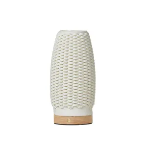 简单风格独特的几何形状陶瓷Vasse白色条纹花瓶婚礼餐桌装饰