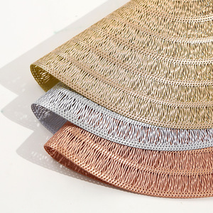Nuevo Estilo, Mantel Individual Creativo de PVC con Diseño de Seda de Nueve Yuanes, Color Sólido, Aislante del Calor, Antideslizante, <span class=keywords><strong>para</strong></span> Hoteles de Alta Gama, Venta al por Mayor - Product Image 2